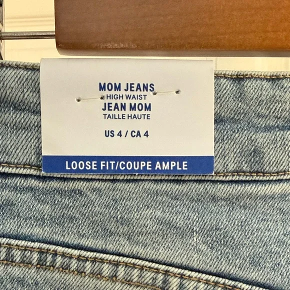 H&M Mom Jeans size 4 - NWT! - Picture 6 of 7
